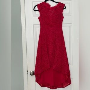 Lace High Low Cocktail Dress